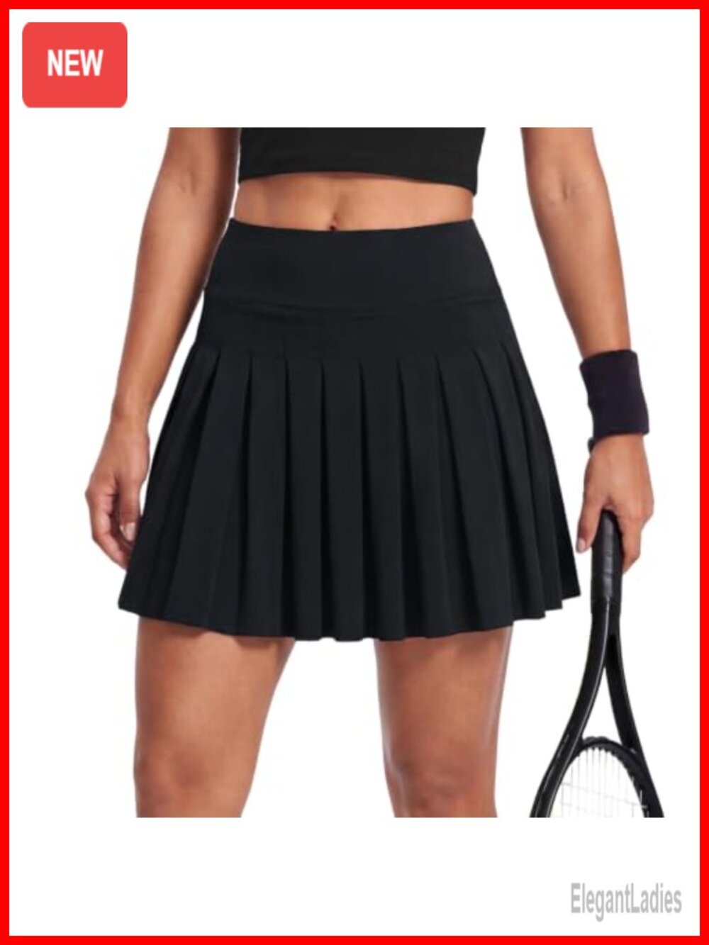 Women's Pleated Tennis Skort Golf Athletic Skirt with Pockets